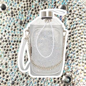Betsey Johnson Crystal-Embellished water bottle holder
